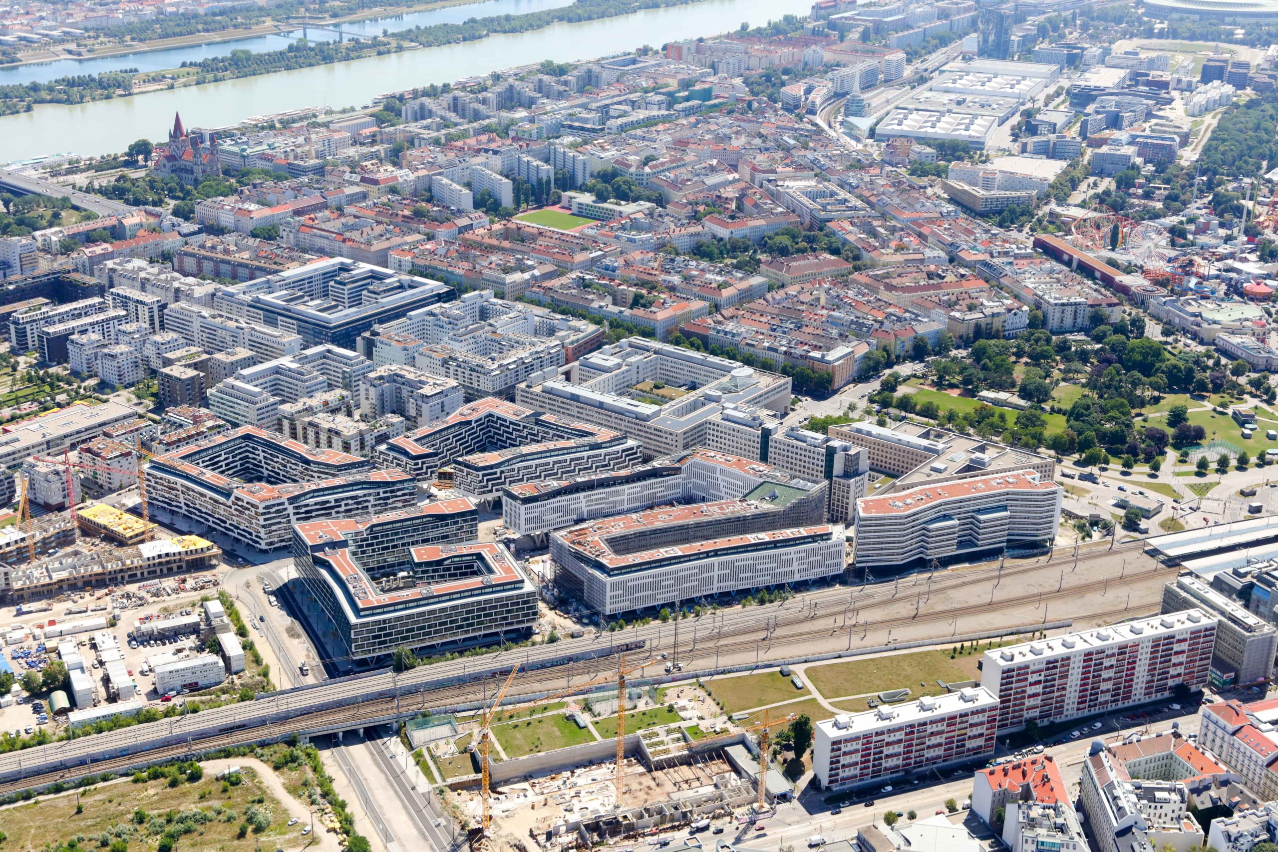 nordbahnhof Luftbild des Nordbahnhofs